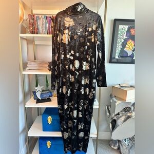 JIBRI stretch velvet maxi dress | size XL